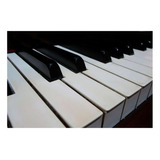 Vinilo 80x120cm Piano Teclas De Perfil Musical Deco M2