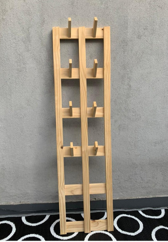 Organizador Perchero Exhibidor 1,45 M X 40cm Madera Dajdac