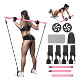 Rinrea Kit De Barra De Pilates Con Rodillo Abdominal, Barra