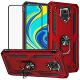 Funda Magnetica Protectora Uso Rudo Redmi Note 9 Pro + Mica