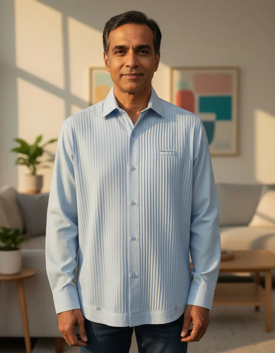 Guayabera Lino Manga Larga Adulto Hombre | Envío gratis