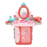 Kit De Maquiagem Infantil Toy Pretend Play Girls Vanity Set