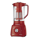 Liquidificador Turbo Power Mondial 550w Vermelho C/ Filtro