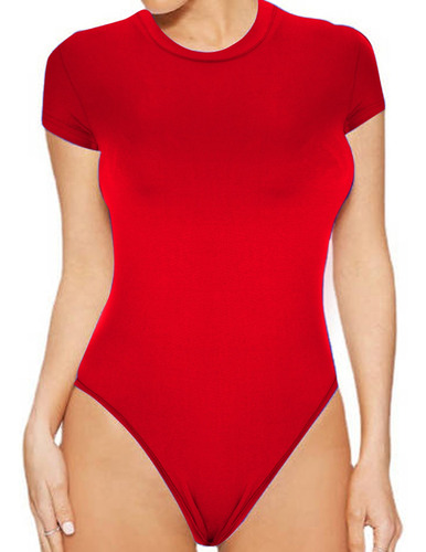 Body De Cuello Redondo Casual De Moda Para Mujer P, Color Só