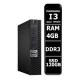 Cpu Desktop Mini Dell Optiplex 3040 Core I3 6° 4gb Ssd 120gb