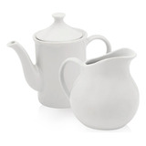 Kit 2 Peças Cafeteira Leiteira Porcelana Bule Chá Bv203/152