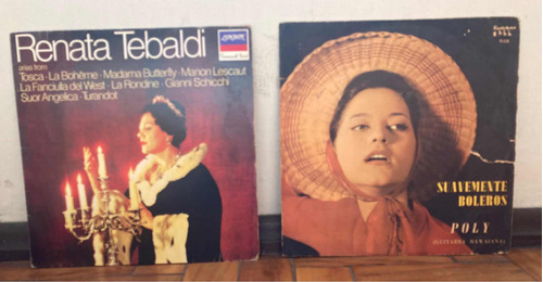 Lp Renata Tebaldi - Lp Poly Boleros - Lote Com 2 Discos