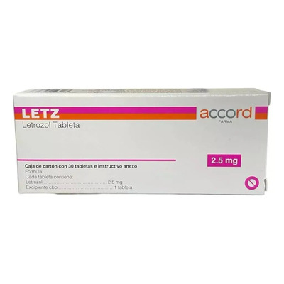 Letz Letrozol 2.5 mg Caja con 30 tabletas | Envío gratis