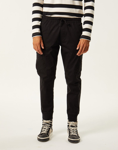 Pantalón Cargo Jogger Negro Asher Jogging Equus Hombre