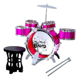 Bateria Musical Juguete Piso 5 Tambores Niños