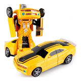 Auto Camaro Transformer Robot Bumble Sonido Luz 3d A Pilas 