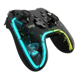 Control Mando Joystick Gamer Rgb Bluetooth 6 En 1.. Color Negro