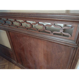 Respaldo De Cama Antiguo Madera Maciza