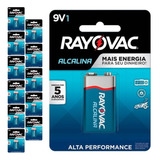 12 Baterias Alcalinas 9v Rayovac 12 Cart