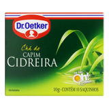 Chá Capim-cidreira Dr. Oetker Caixa 10g 10 Unidades