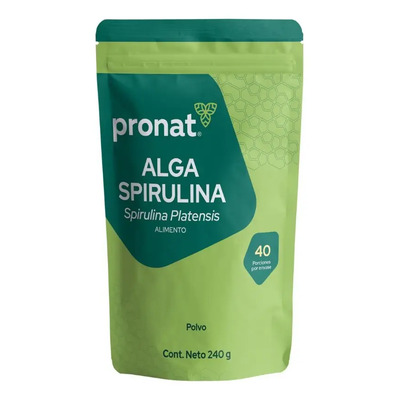 Suplemento Alga Spirulina Polvo Bolsa (240 Gr) - Pronat Sabor Natural | MercadoLibre