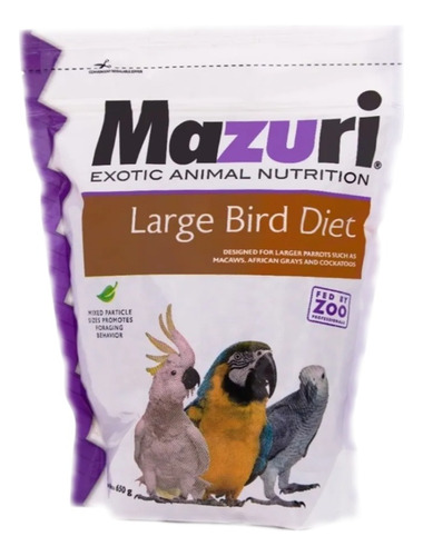 Alimento Loro Guacamaya 650 Grs - Large Bird Diet 