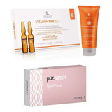 Regalo Madre Cuidad Piel Vitamina C Crema Facial + Ampollas