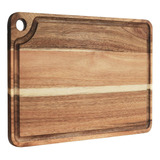 Tabla De Cortar Grande De Madera Cocina De 18 X 12 Mang...