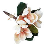 Arreglo Floral, Flores De Magnolia Artificiales, Orquídea Si