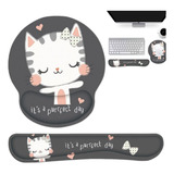 Mouse Pad De Silicona Y Antideslizante Cojín De Muñeca,2 Pzs