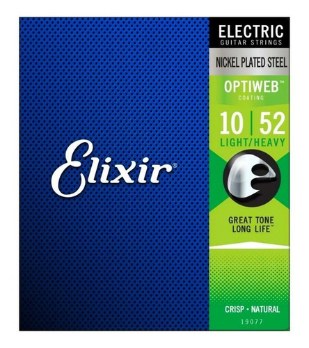 Encordoamento Para Guitarra Elixir 010 Light