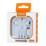 Fone De Ouvido In-ear Tipo C Com Microfone Kd-729