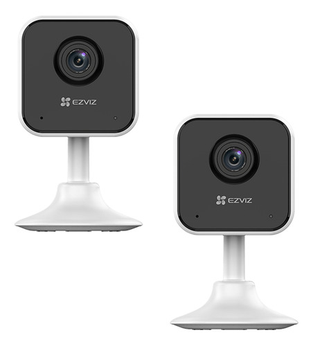 02 Câmeras Segurança Wifi 2mp Visão Noturna Ezviz H1c Alexa