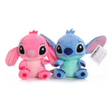 Peluche Stitch Y Angel Pareja 35 Cm Lilo Y Stitch