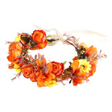 Corona Floral Para Mujer, Diadema Floral Para Niña, Corona