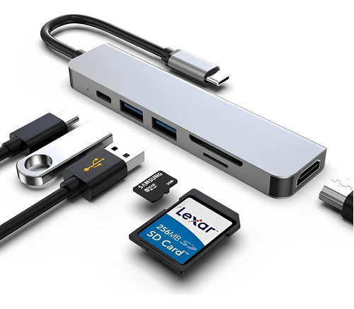 Estación De Acoplamiento Usb C, Adaptador Hdmi A Usb C Para 