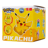Pokebola De 7cm Com Pikachu Articulado De 11cm + Caixa B50p+