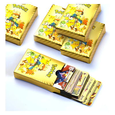 Tarjetas Pokemon Juegos De Cartas Pokemon 55 Cartas Doradas | MercadoLibre