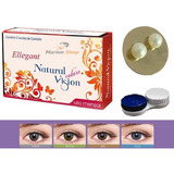 1 Par Lente Colorida Mensal Ellegant Natural Vision + Brinde