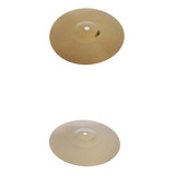 2 Piezas Brass Crash Cymbal Hi Hat Platillos Para Batería