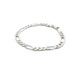 Esclava Pulsera Figaro Plata .925 Hombre Agálea 