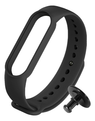 Pulseira De Silicone Para Xiaomi Mi Band 5 E 6 + Pino Metal