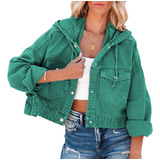 Chaqueta Con Cordón Para Mujer, Verde, Verde, L, Moderna, Co