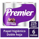 Papel Higiénico Premier Doble Hoja 6 Rollos