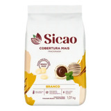 Chocolate Cobertura Fracionada Branca Sicao Mais Gotas 1kg