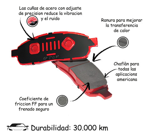 Pastilla De Freno Delantera Chevrolet Astro 2003-2004 7653 Foto 4