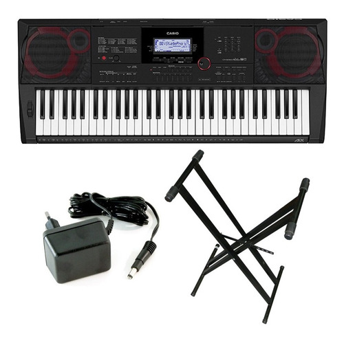 Combo Teclado Casio Ctx3000 + Soporte + Fuente   Prm