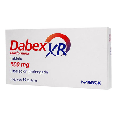 Dabex Xr Tabletas De Liberación Prolongada 500 Mg, 30 Tabletas | Envío gratis