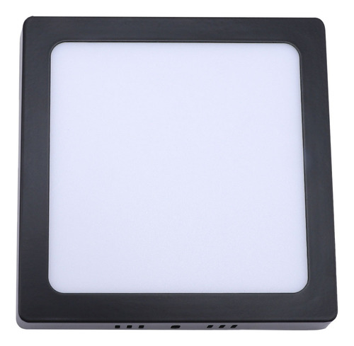 Panel Plafon 24w Redondo O Cuadrado Led Negro 1800 Lm Frio