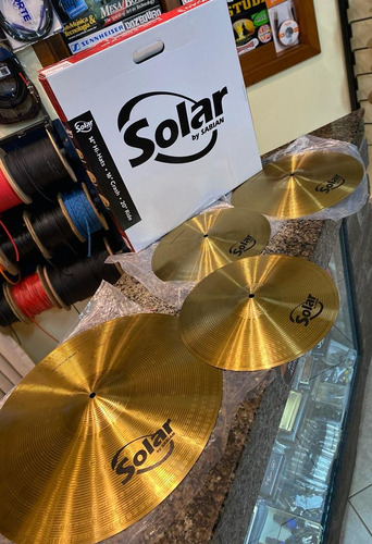 Kit Pratos Para Bateria Sabian Hi-hat 14¨crash 16¨ Ride 20¨ 