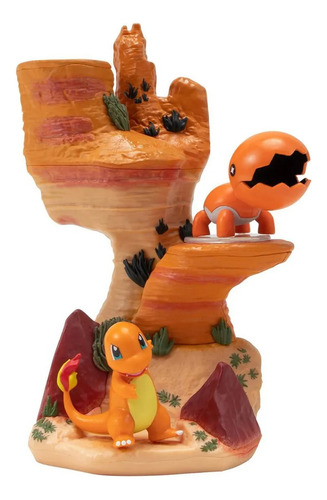 Pokemon Select Diorama  Figuras Charmander Y Trapinch Lelab