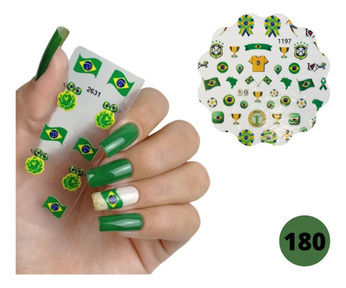 3 Cartelas De Adesivos 3d Brasil Lindas Decorativas Criativo