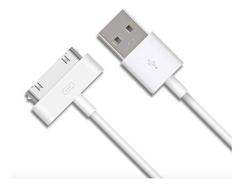 Cable Para iPhone 4 A Usb. Color Blanco. 1 Metro De Largo