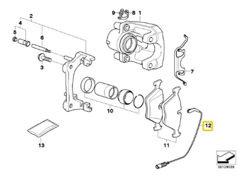 Sensor Trasero Para Bmw X3 E83 Lci 3.0si N52n Foto 2