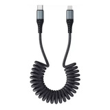 Cabo Espiral Ideal Painel Carro Para iPhone Usb Tipo C